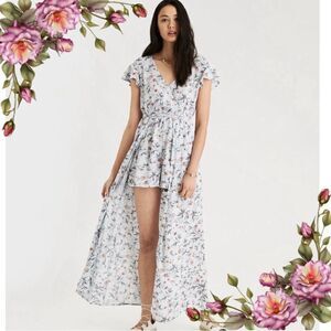 American eagle outfitters floral romper dress‎